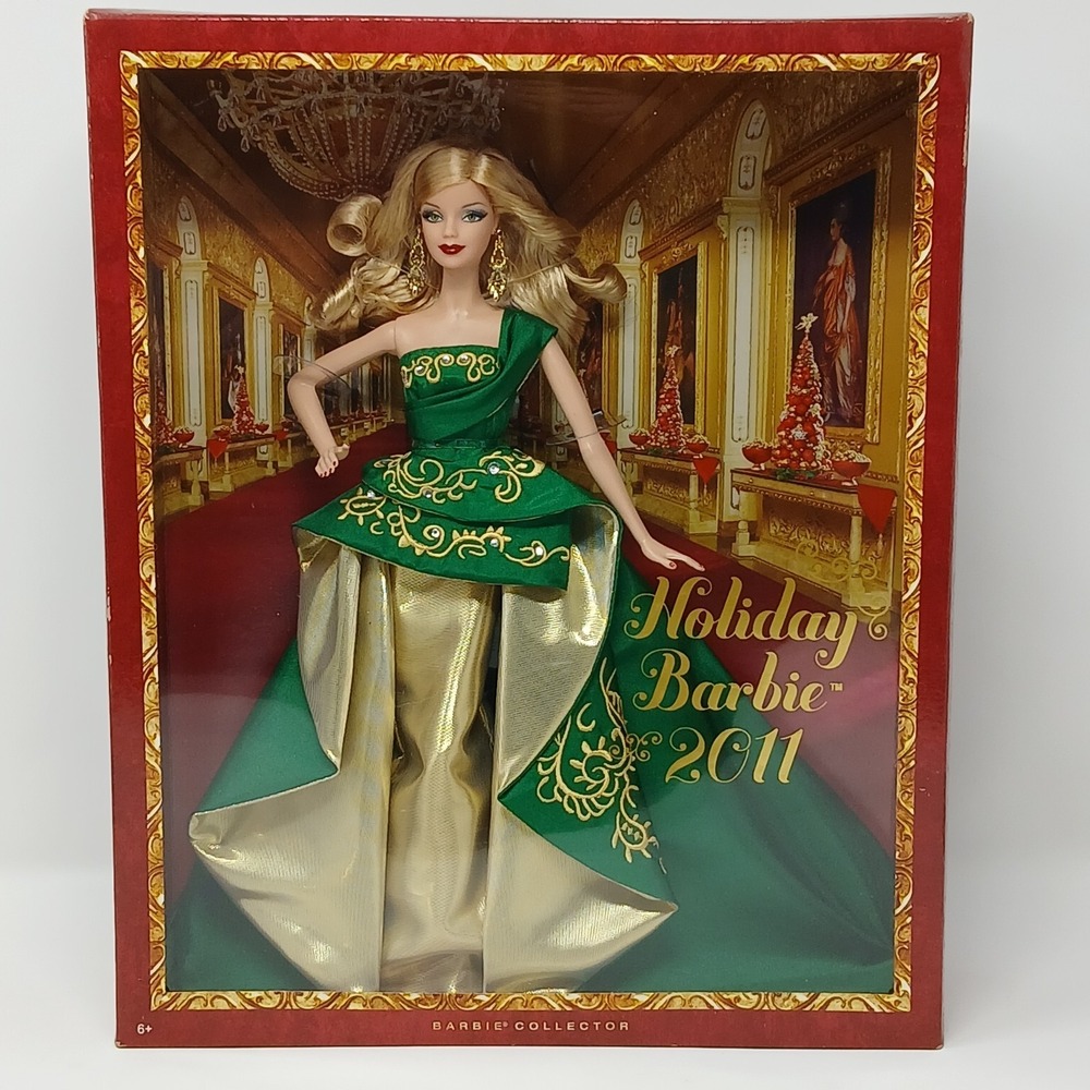 Holiday Barbie 2011 Barbie Collector Mattel T7914 NRFB SEALED & NEW Christmas